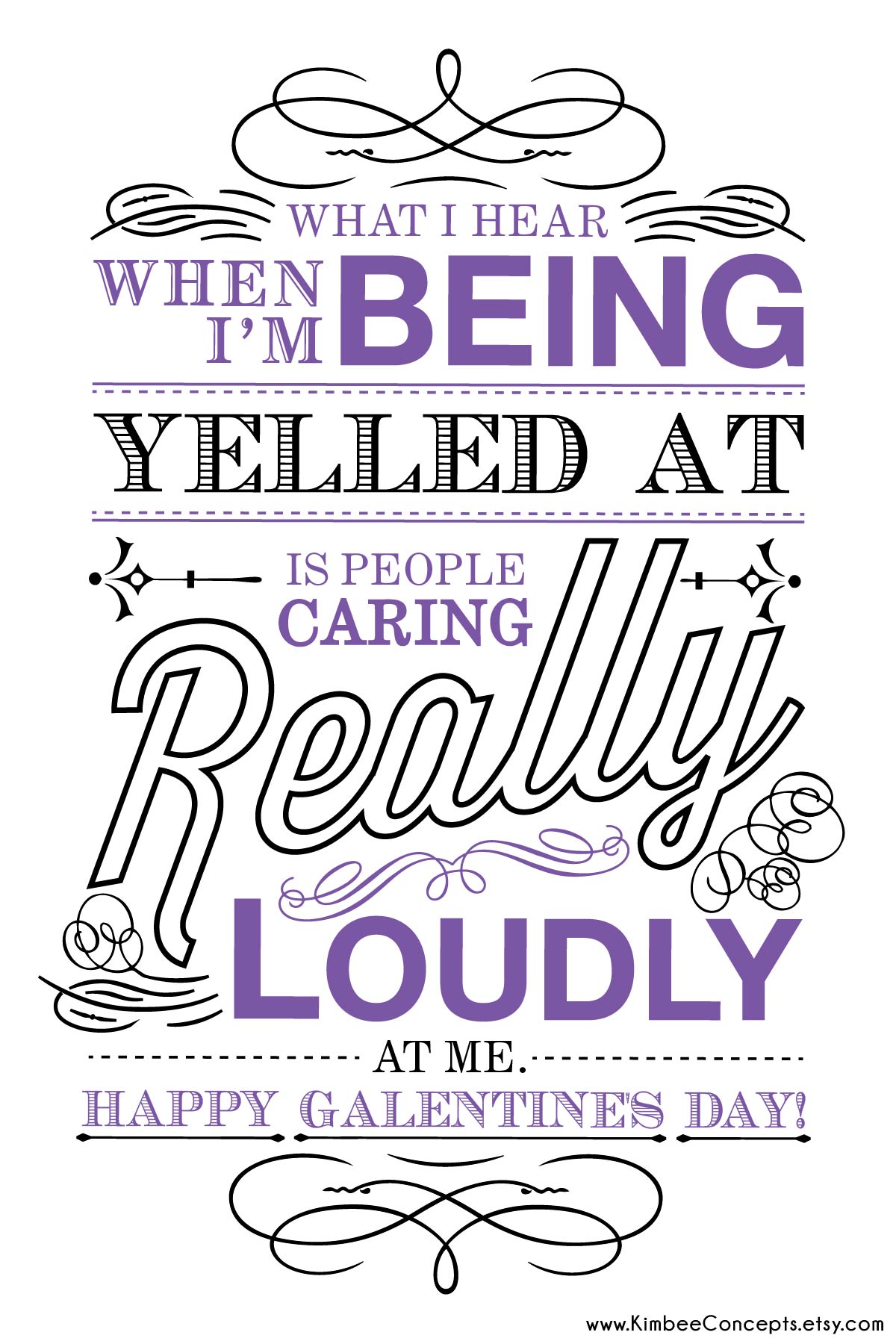 Free Galentines Day Card Caring Loudly