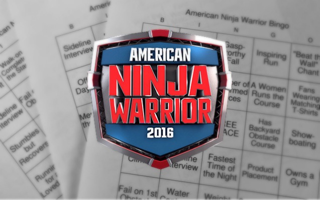 Free American Ninja Warrior Bingo Boards