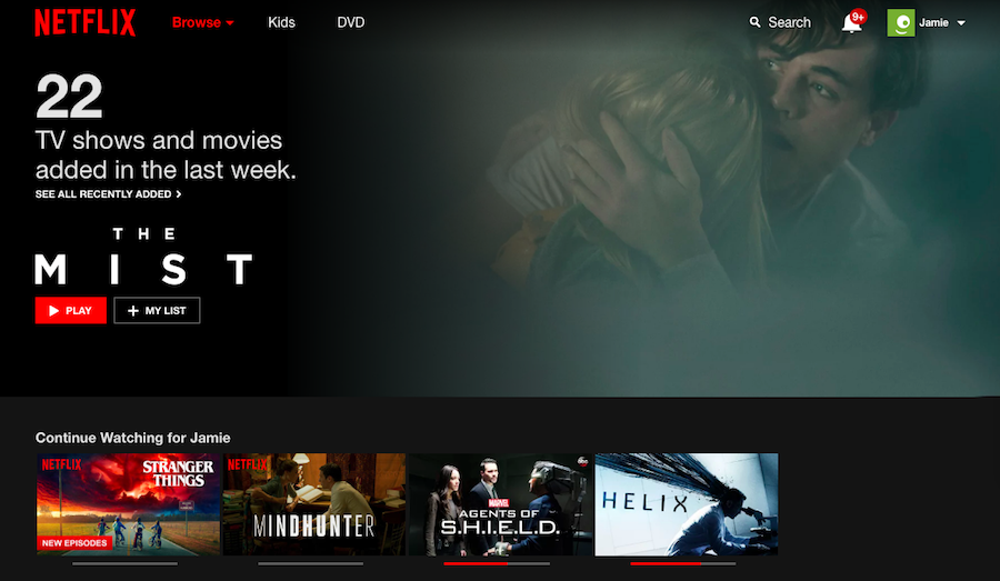 Netflix Welcome Screen