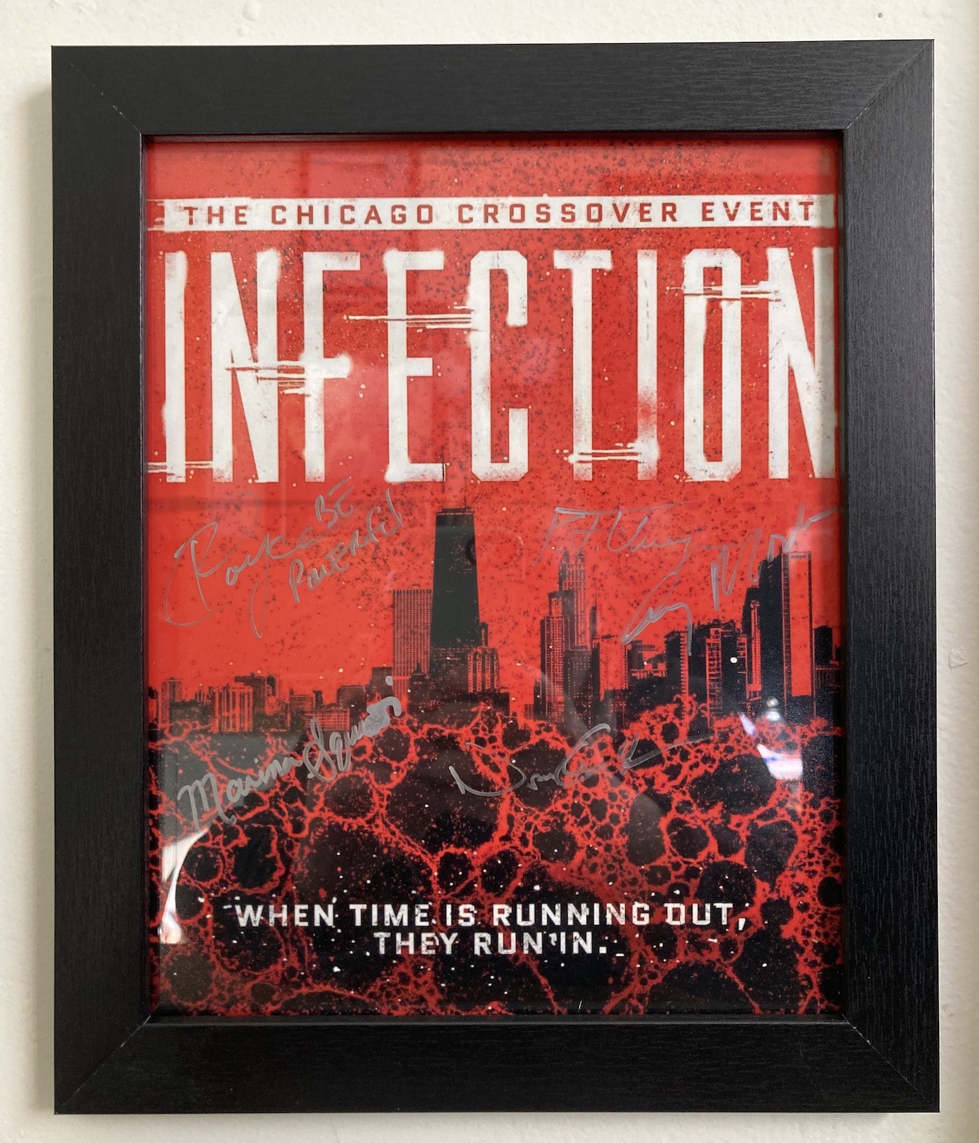 Signed One Chicago Infection Crossover Poster